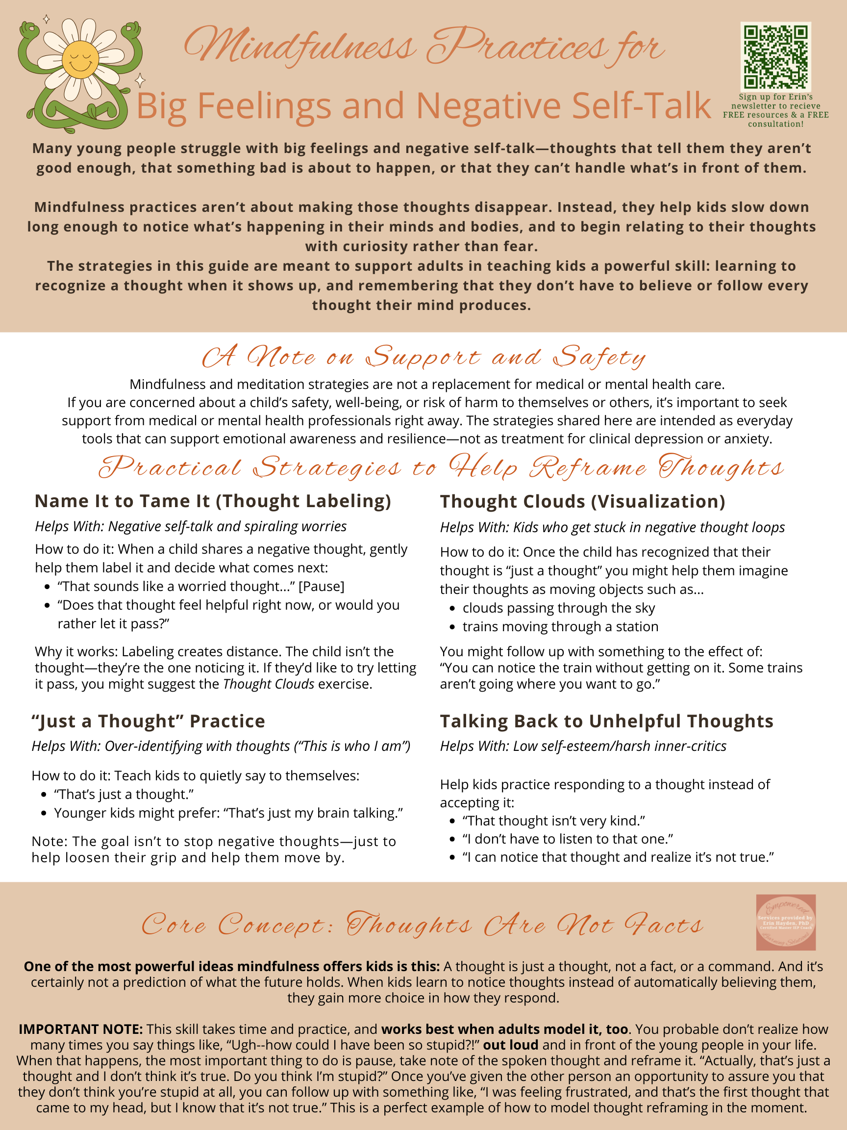 Mindfulness Practices for Big Feelings and Negative Self-Talk